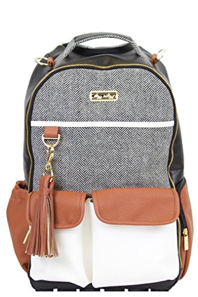 Itzy Ritzy Diaper Bag Backpack – Large Capacity Boss Backpack Diaper Bag Featuring Bottle Pockets, C | Amazon (US)