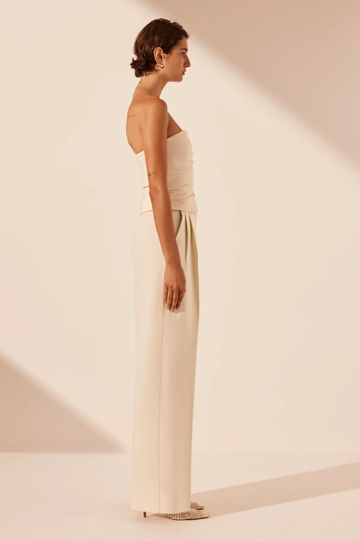 LANI STRAPLESS DRAPED BODICE | RICE | TOPS | SHONA JOY | Shona Joy