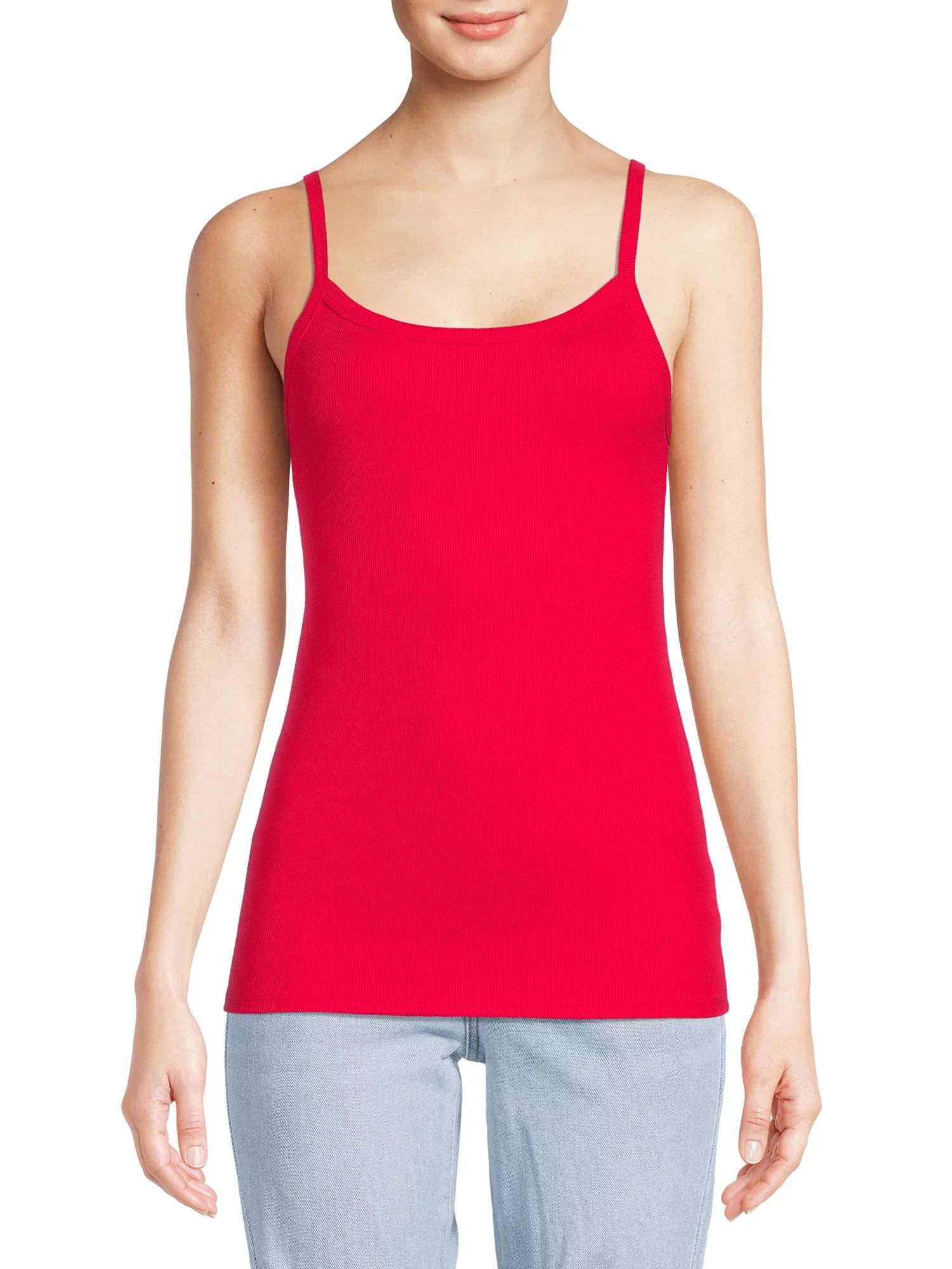 No Boundaries Juniors’ Ribbed Cami - Walmart.com | Walmart (US)