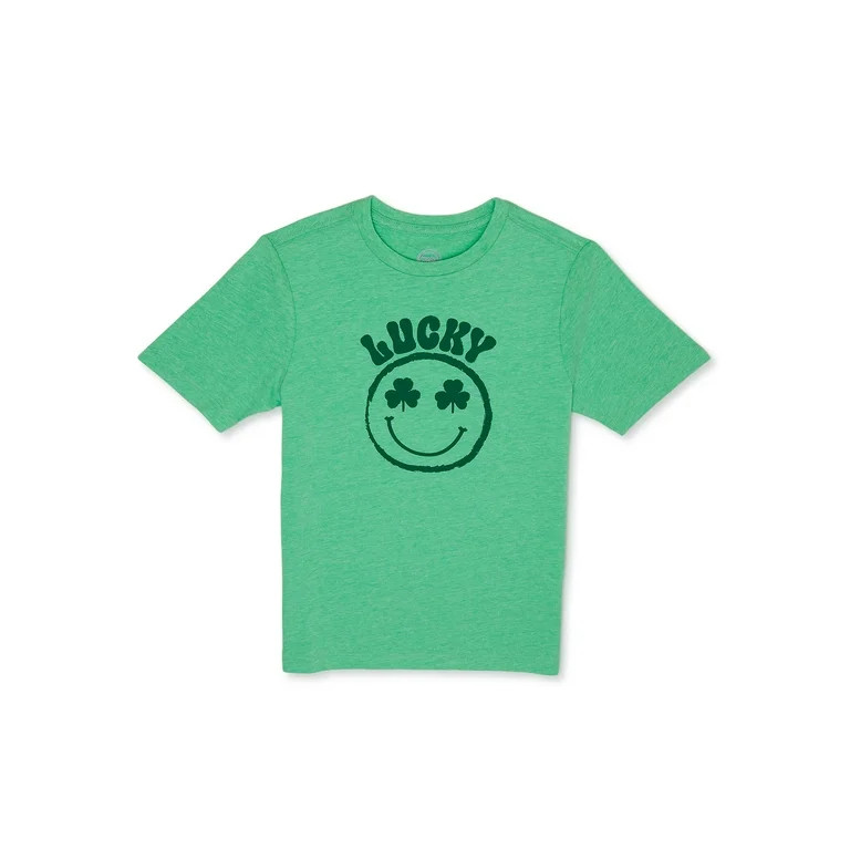 Wonder Nation Boys Saint Patrick's Day Tee with Short Sleeves, Sizes 4-18 - Walmart.com | Walmart (US)