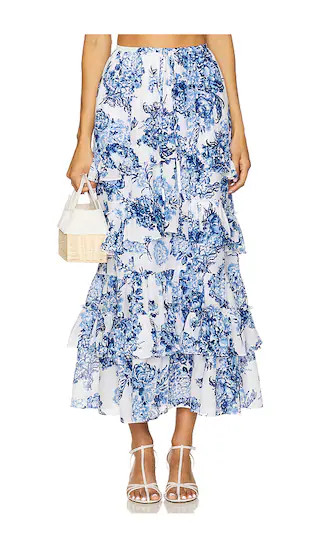 Costal Bouquet Kandra Skirt in Endless Sky Multi | Revolve Clothing (Global)