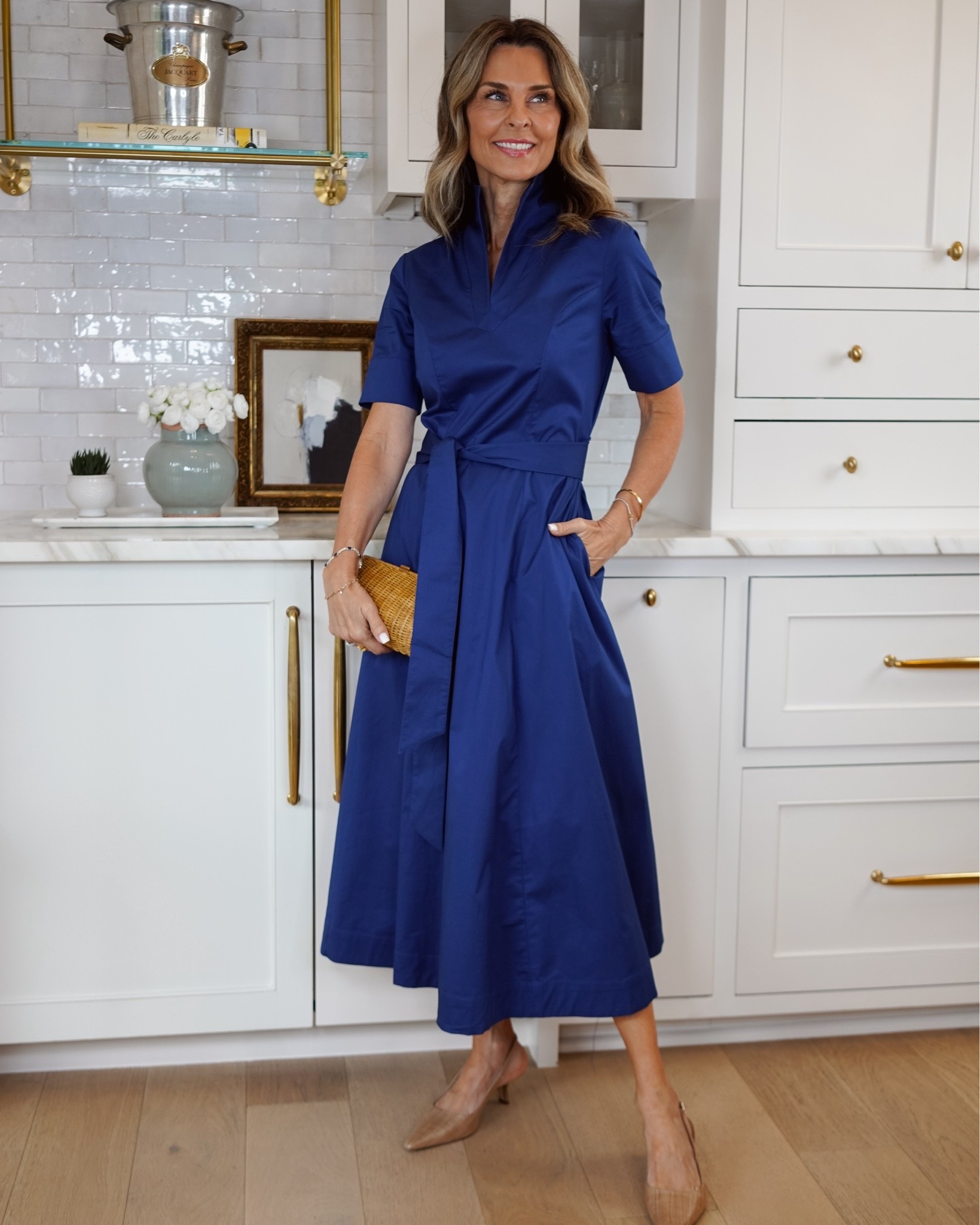 I’m 5’6”
-Navy dress is incredibly flattering! TTS

#LTKootd #LTKSaleAlert #LTKOver40