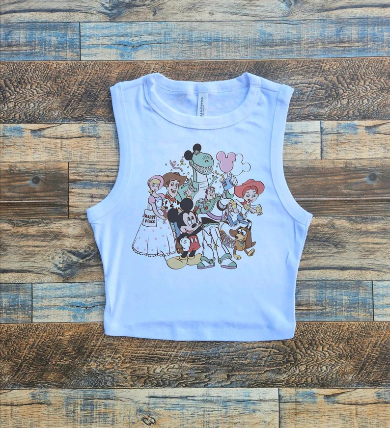 Toy Story Crop Tank, Disney Retro Toy Story Baby Tee, Disneyworld Buzz Lightyear, Womens Toy Stor... | Etsy (US)