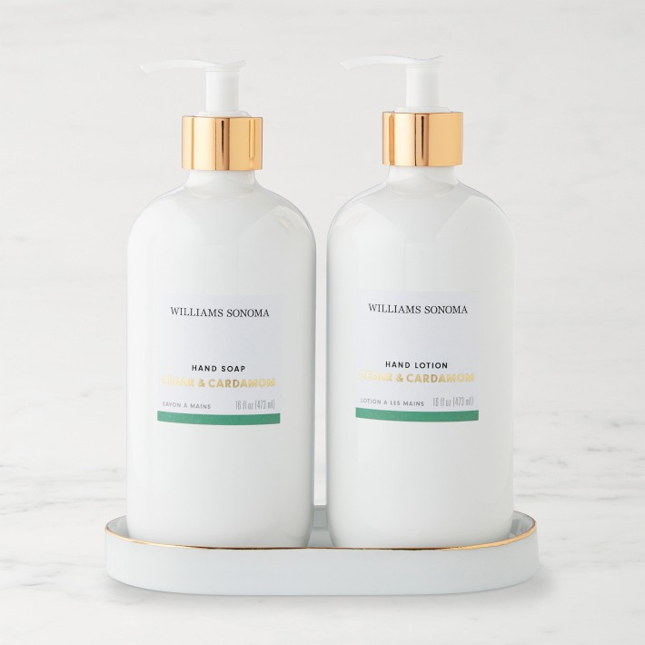 Home Fragrance 3-Piece Hand Soap & Lotion Set, Cedar & Cardamom | Williams-Sonoma