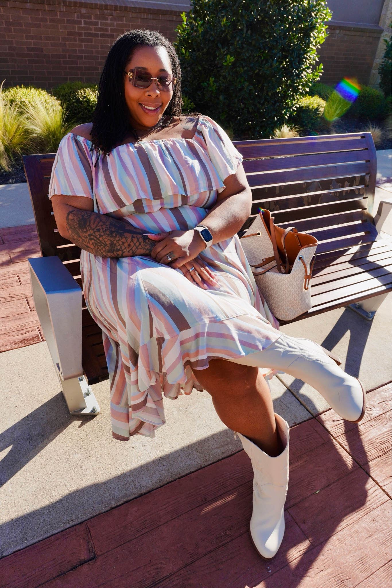 Fall vibes with this chic two-piece skirt set from Torrid, paired with white cowboy western boots! 🤠 I’ve linked some great dupes from Amazon to get the look. Finished it off with a white and brown Michael Kors bag—perfect for the season! 🍂 #FallFashion #WesternStyle #OOTD #LTKFinds

#LTKPlusSize #LTKStyleTip #LTKShoeCrush