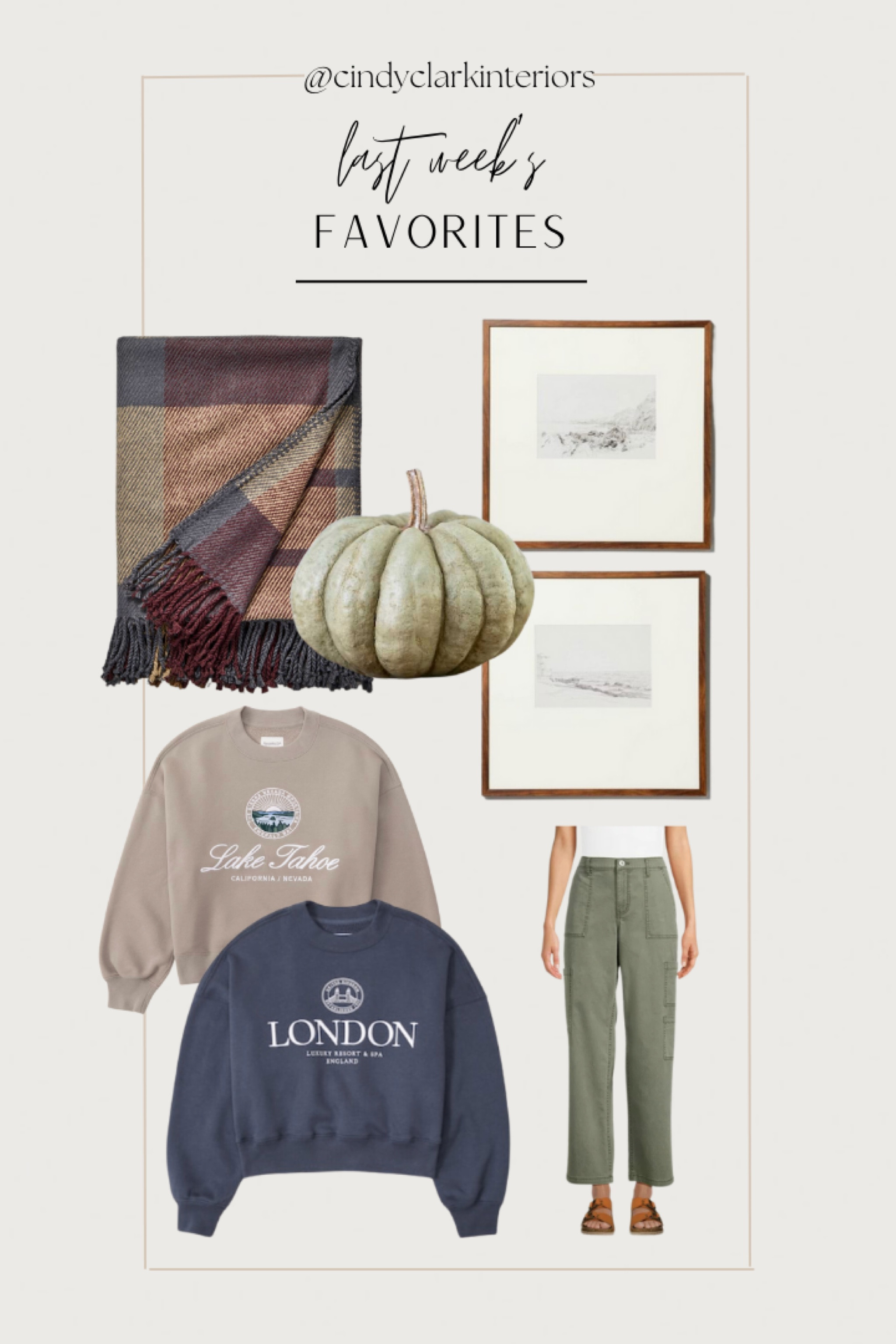 All of last weeks favorites, chosen by you!

Art prints, Target, Abercrombie, crewneck, sweatshirt, pumpkin, fall, throw, pants, Walmart
