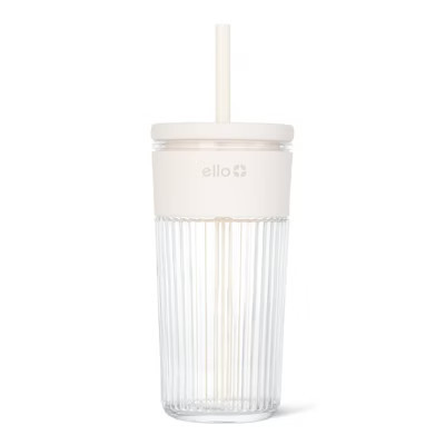 Ello Ava 18oz Straw Tumbler Cream | Target