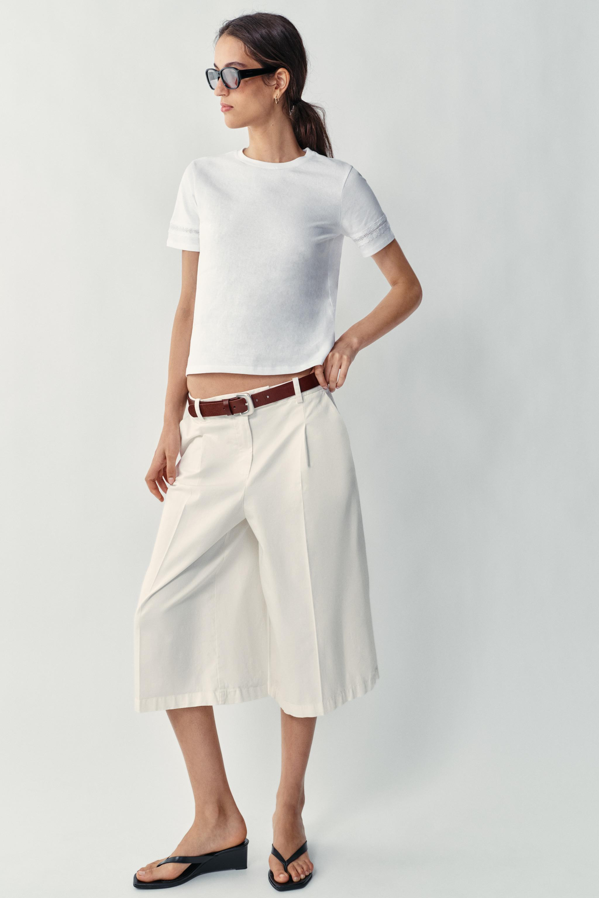 SHORT SLEEVE TRIM T-SHIRT | Zara US