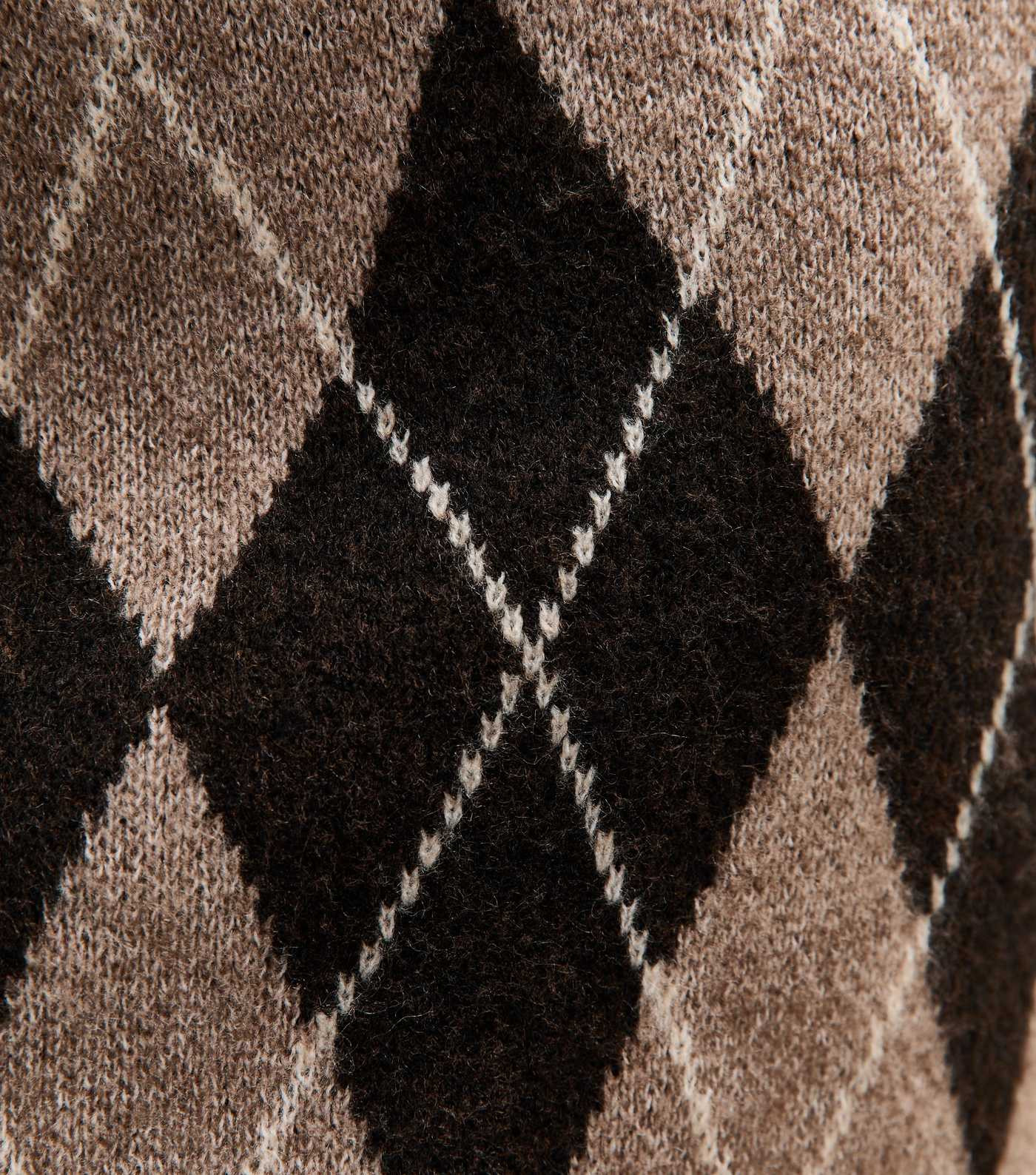 Brown Argyle Tube Mini Skirt | New Look | New Look (UK)