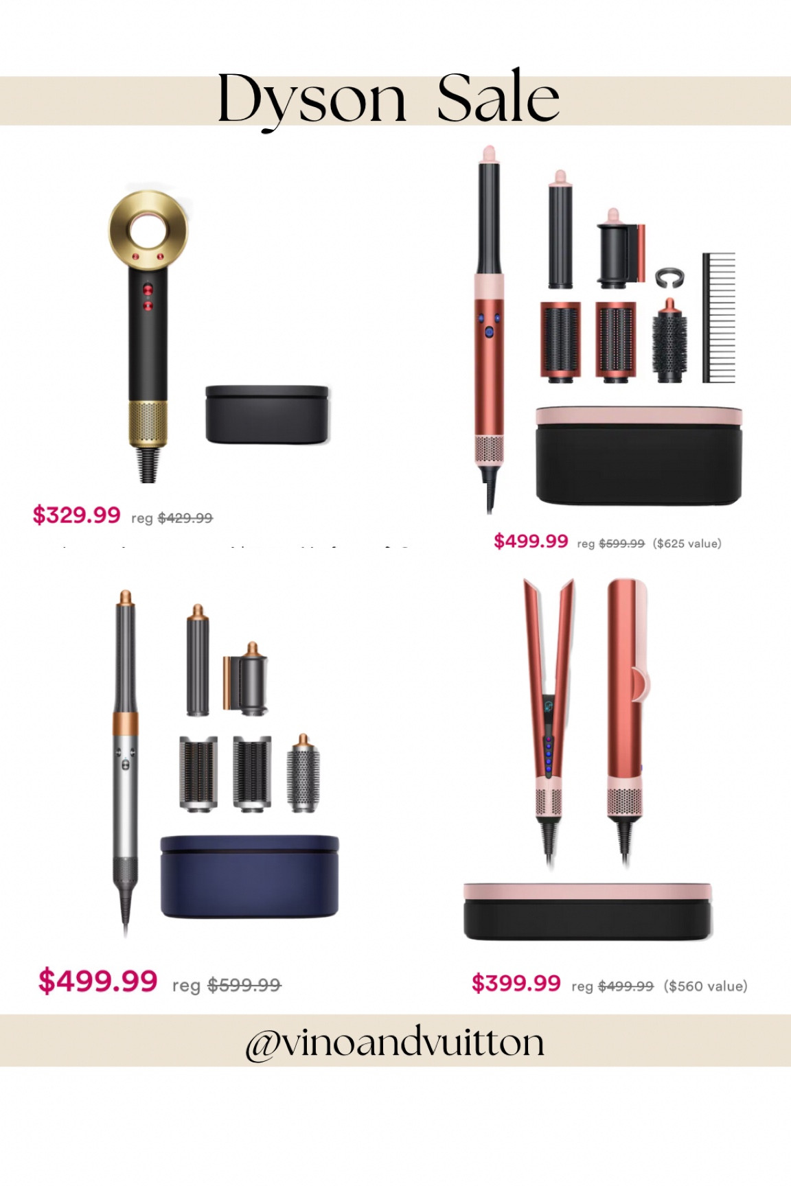 Dyson SALE!!!

Dyson air wrap
Dyson blow dryer
Dyson Airstrait Wet to Dry Straightener

Hair tools
Beauty products
Beauty must haves
Gifts for her
Girls gift guide p

#LTKGiftGuide #LTKHoliday #LTKBeauty