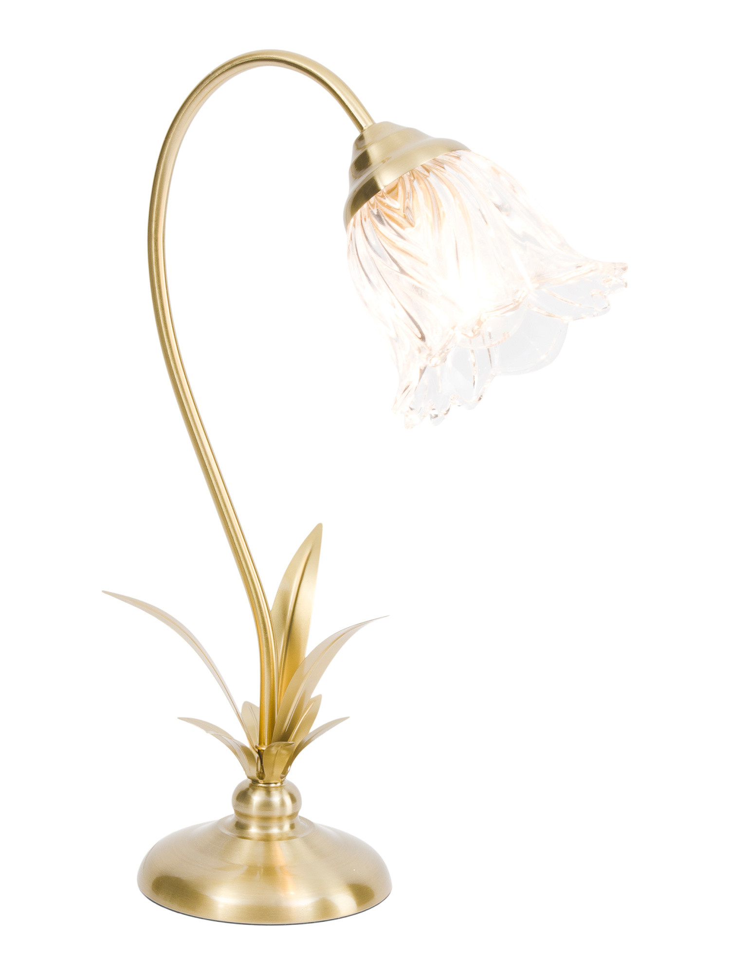 20in Scalloped Glass Metal Table Lamp | Furniture & Lighting | Marshalls | Marshalls