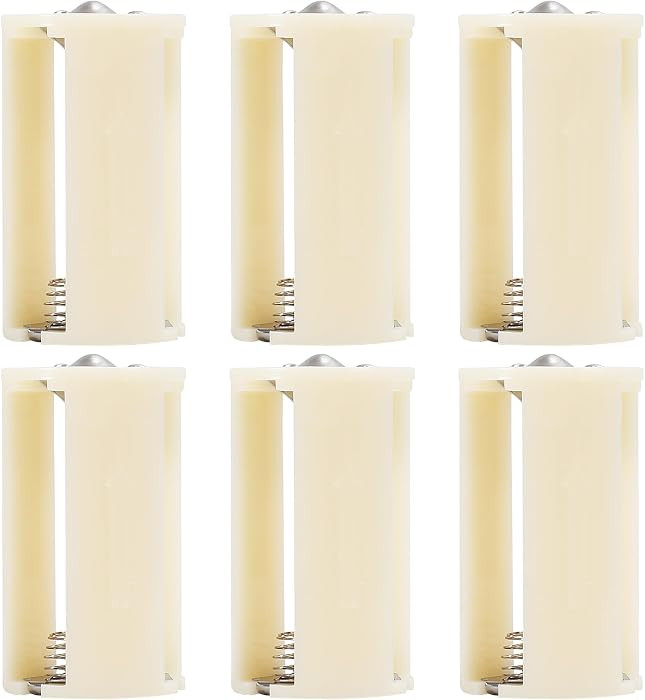 6pcs 3 AA to D Size Parallel Battery Convertor Adapter Holder 3 AA to 1 D Converter 1.5V Output B... | Amazon (US)