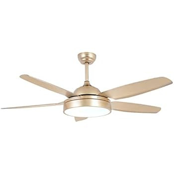 Ceiling Fan Chandelier with LED Light and 5 Blades Champagne Remote Control for Home Decoration L... | Amazon (US)