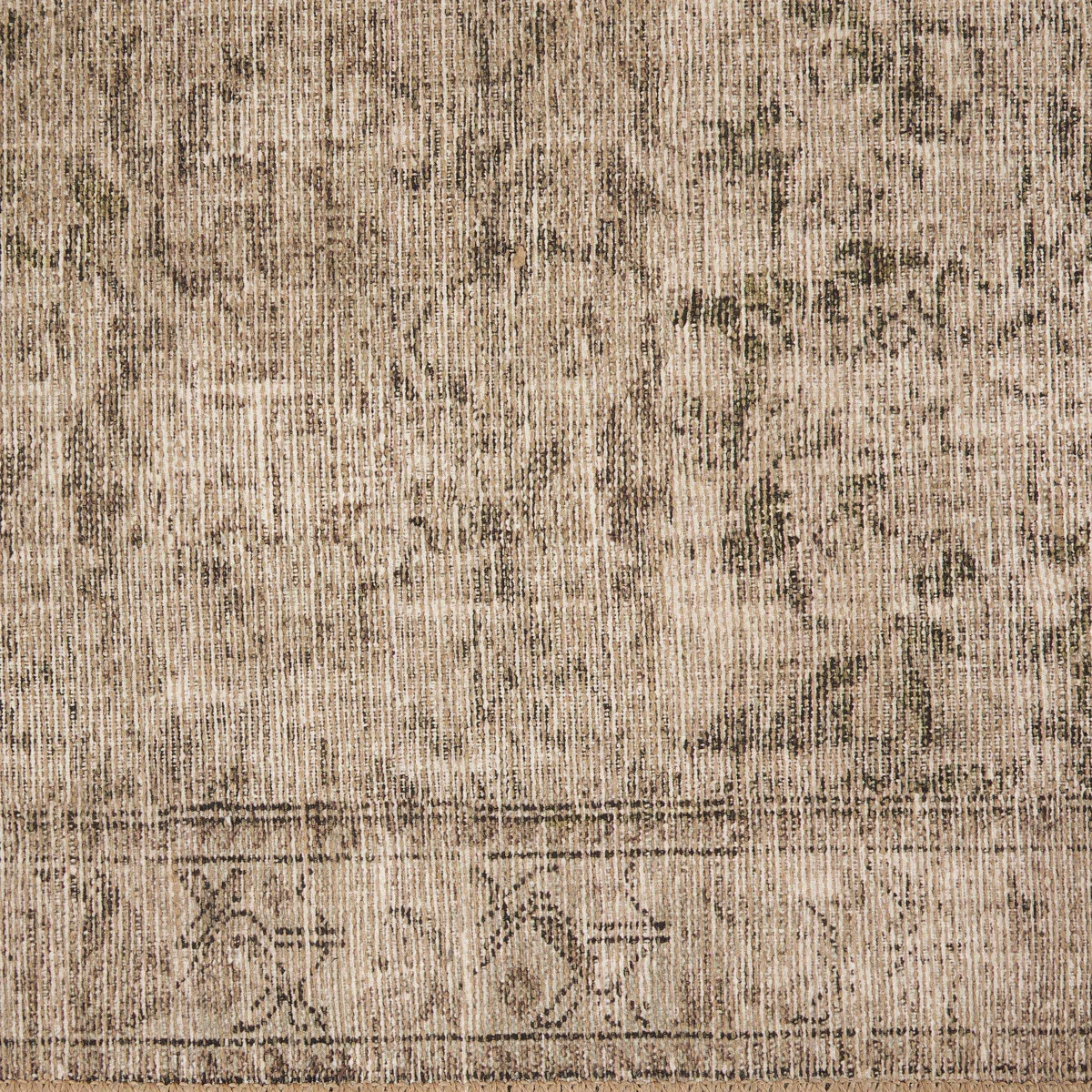 Elet Southwestern Machine Woven Jute/Polyester Area Rug in Natural/Light Brown | Perigold