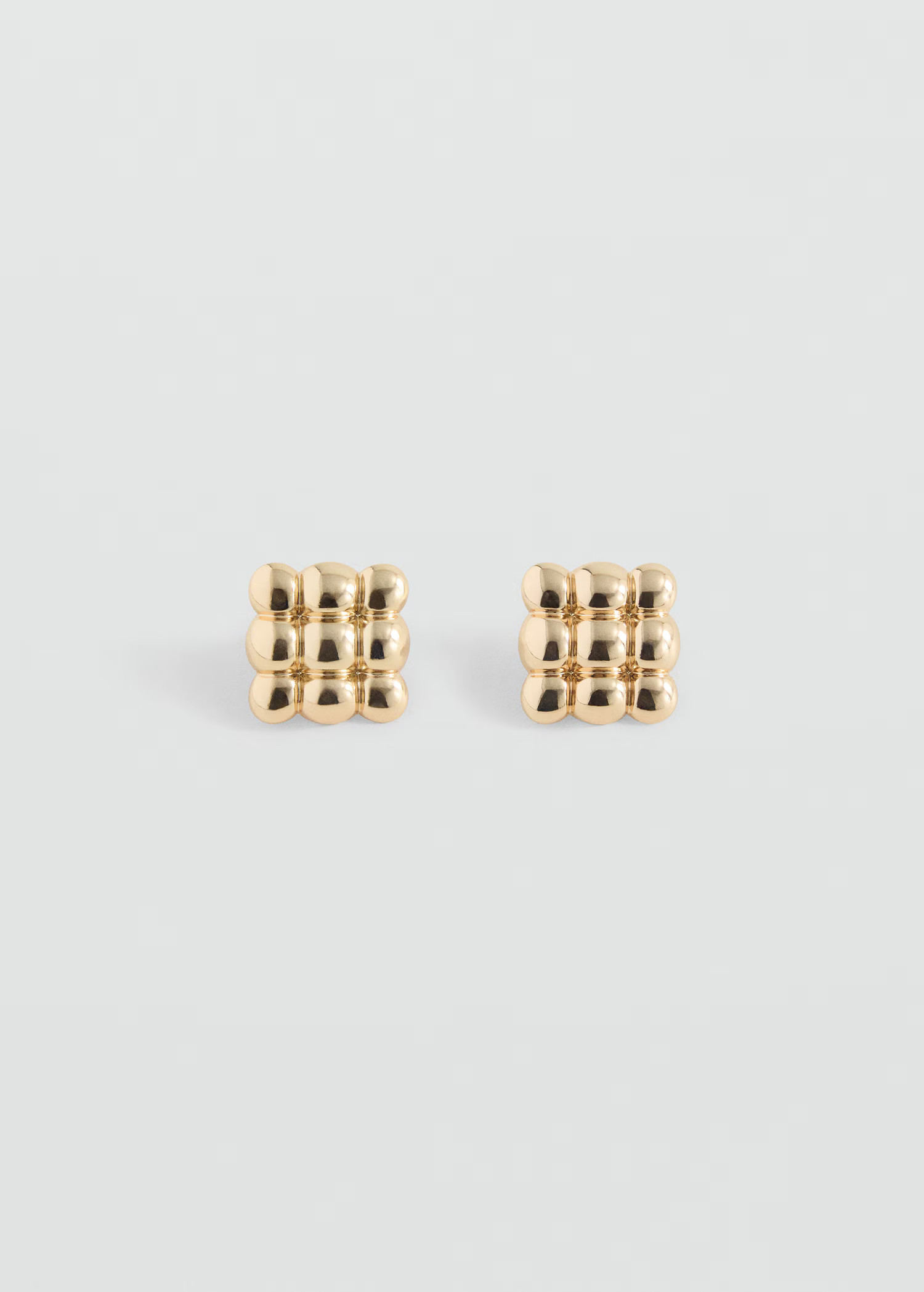 Embossed square earrings | Mango (US/MX/AU)