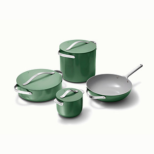 Caraway Home Cookware Set Plus Marigold Marigold Set of 8 | The Container Store
