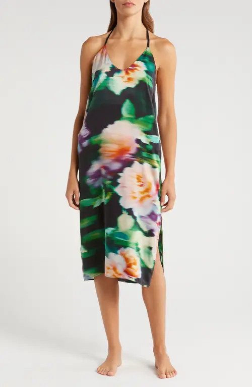 Lunya Washable Silk Nightgown in Aurora Garden at Nordstrom, Size X-Large | Nordstrom