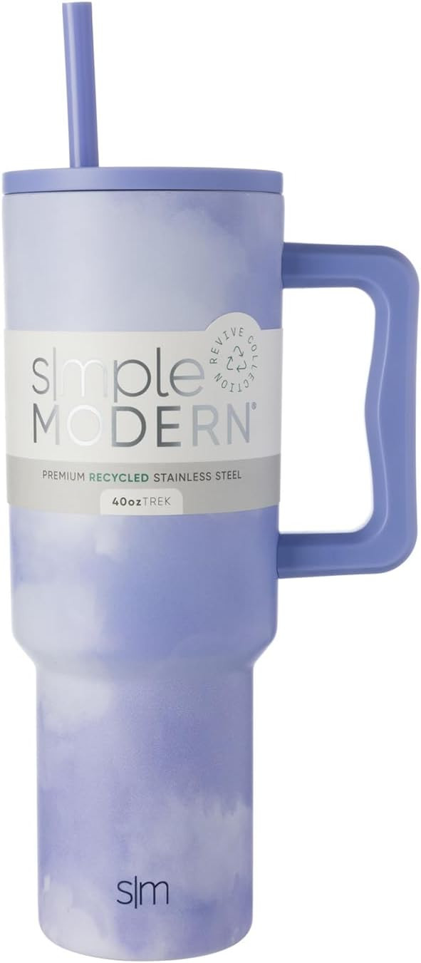 Simple Modern 40 oz Tumbler with Handle and Straw Lid | Premium Recycled Stainless Steel Water Bo... | Amazon (US)