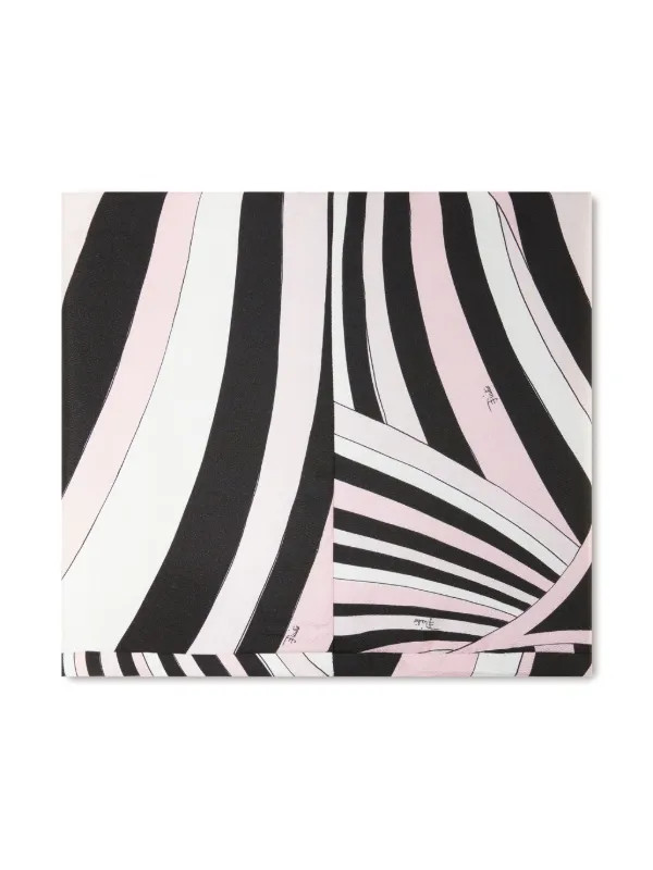 PUCCI Iride-print Silk Scarf | Pink | FARFETCH UK | Farfetch Global