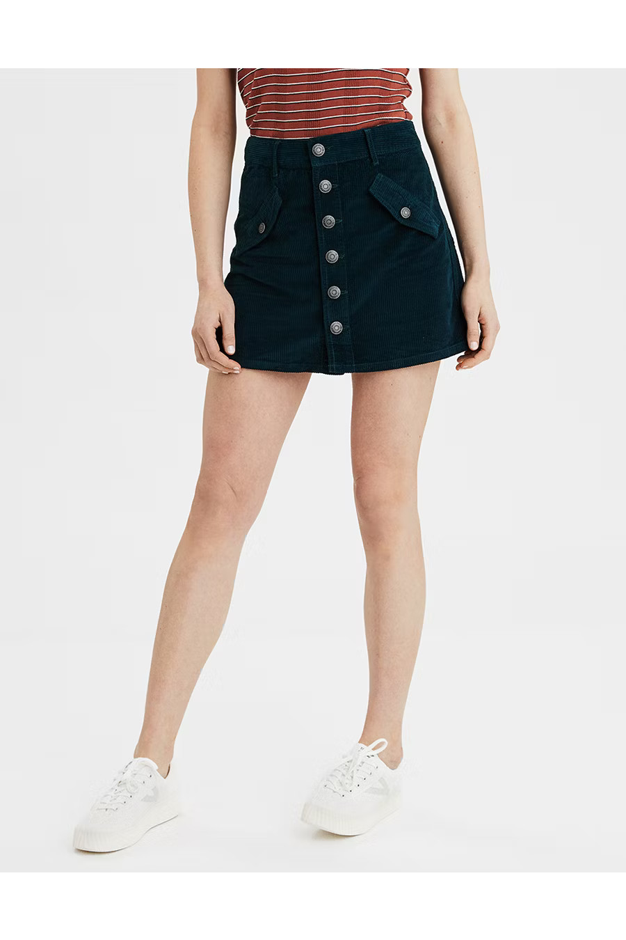 AE Corduroy High-Waisted Festival Skirt | American Eagle Outfitters (US & CA)