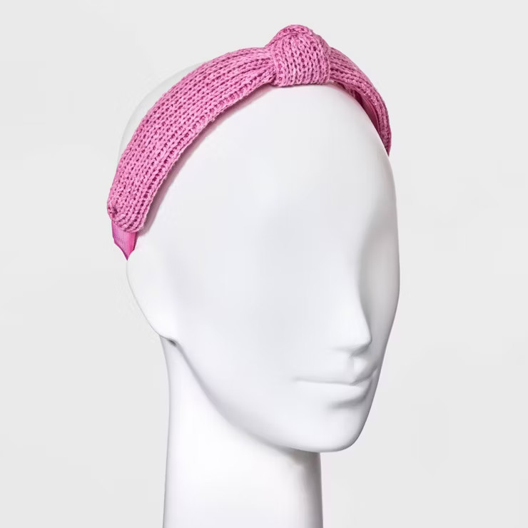 Sweater Knit Top Knot Headband - Universal Thread™ | Target