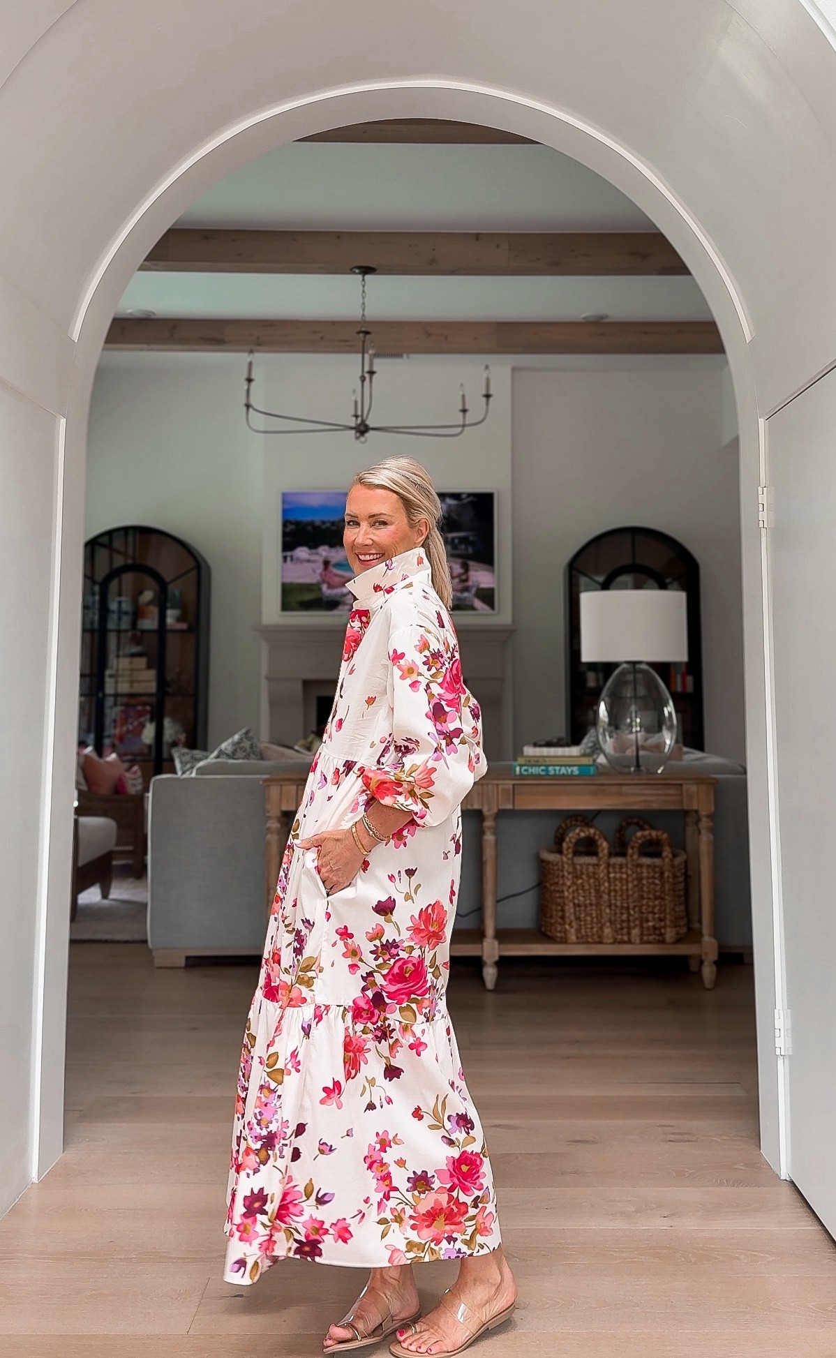 I have this dress in multiple patterns. A pop of color and staplexforcmg closet. Size: XS