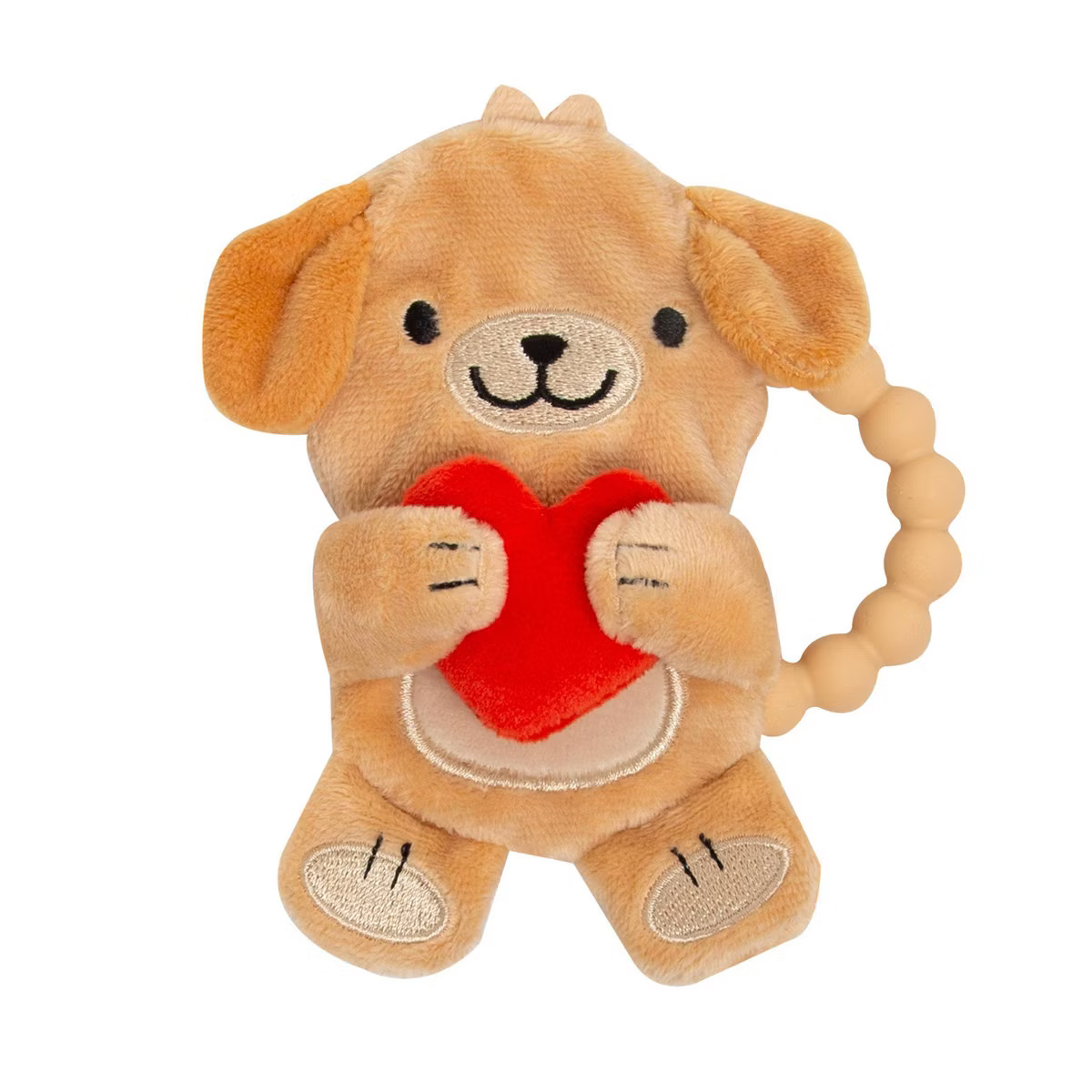 Pearhead Silicone Plush Teether - Dog - Valentine's Day | Target