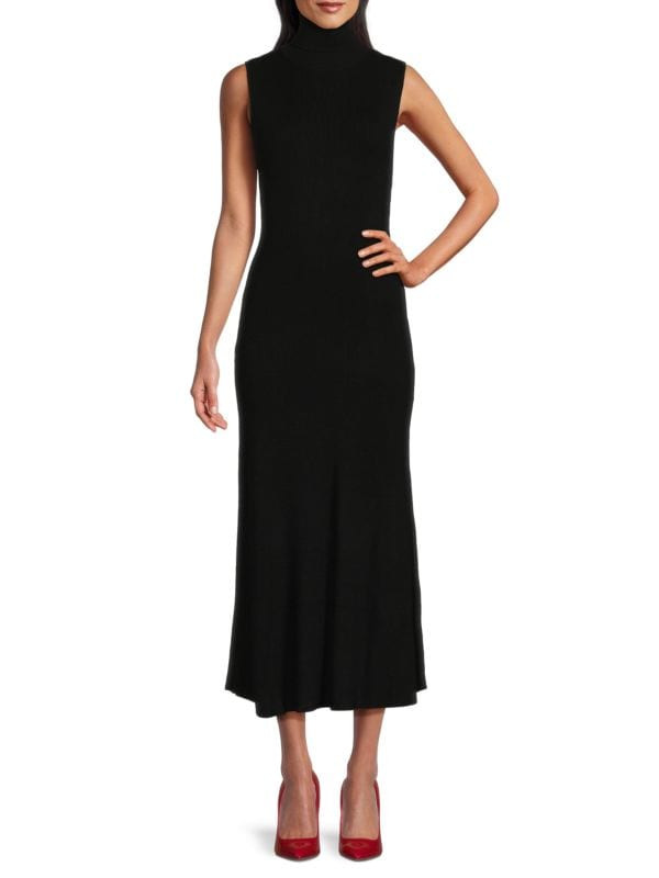 Saks Fifth Avenue Turtleneck Ribbed Midi Dress on SALE | Saks OFF 5TH | Saks Fifth Avenue OFF 5TH