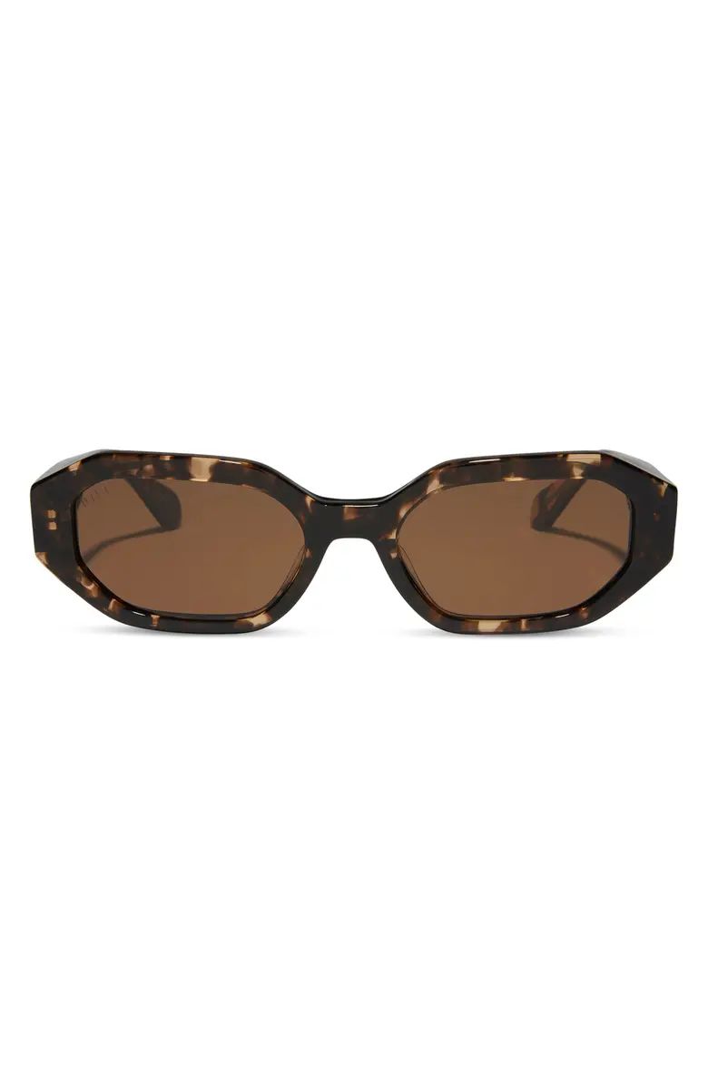 Allegra 53mm Polarized Oval Sunglasses | Nordstrom