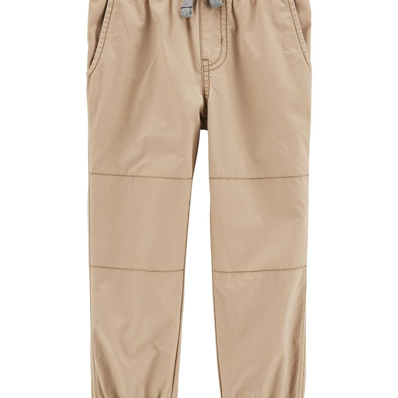Baby Elastic Waist Poplin Joggers | Carter's