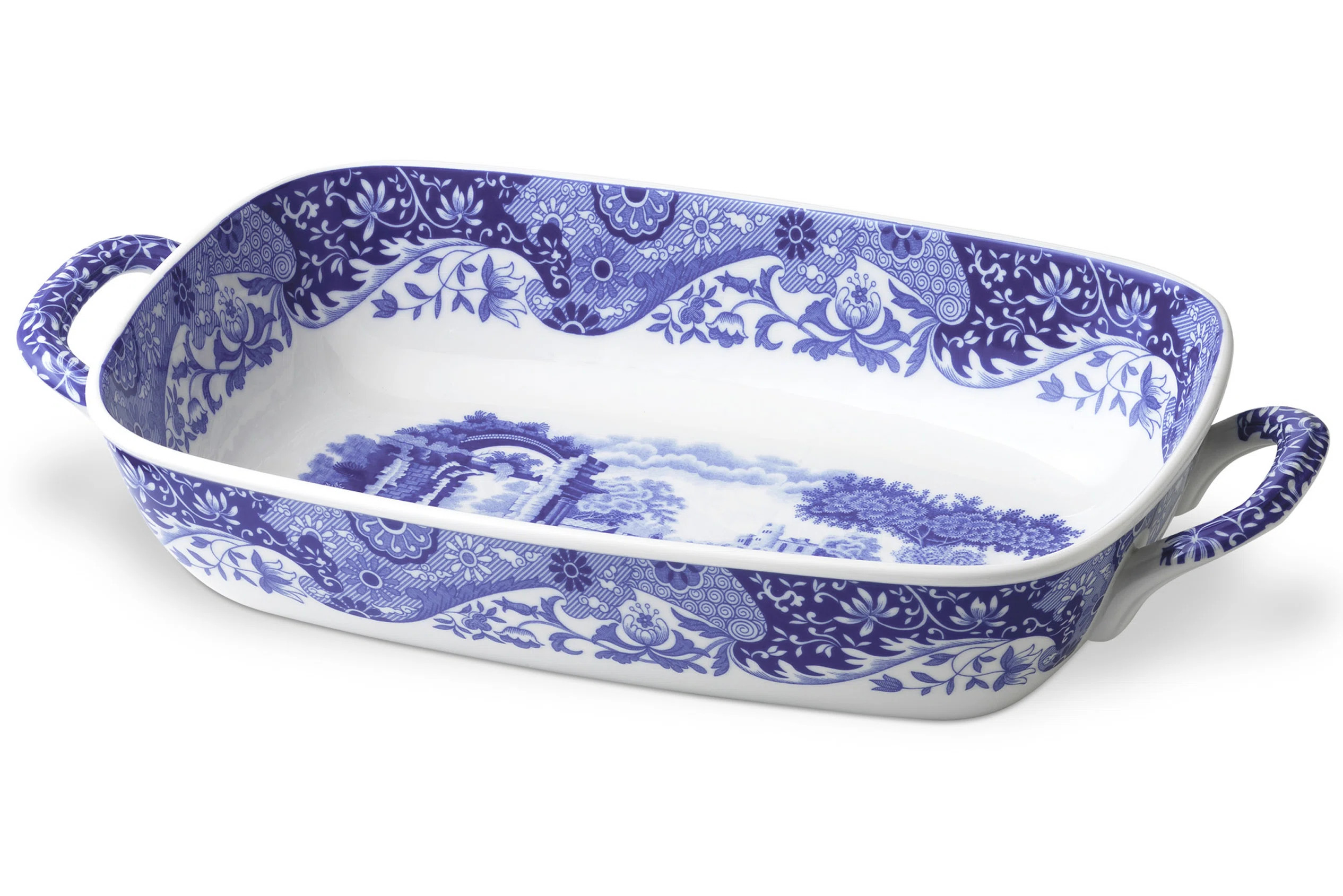 Spode Blue Italian Handled Serving Dish 11.5"X8" & Reviews | Wayfair | Wayfair North America