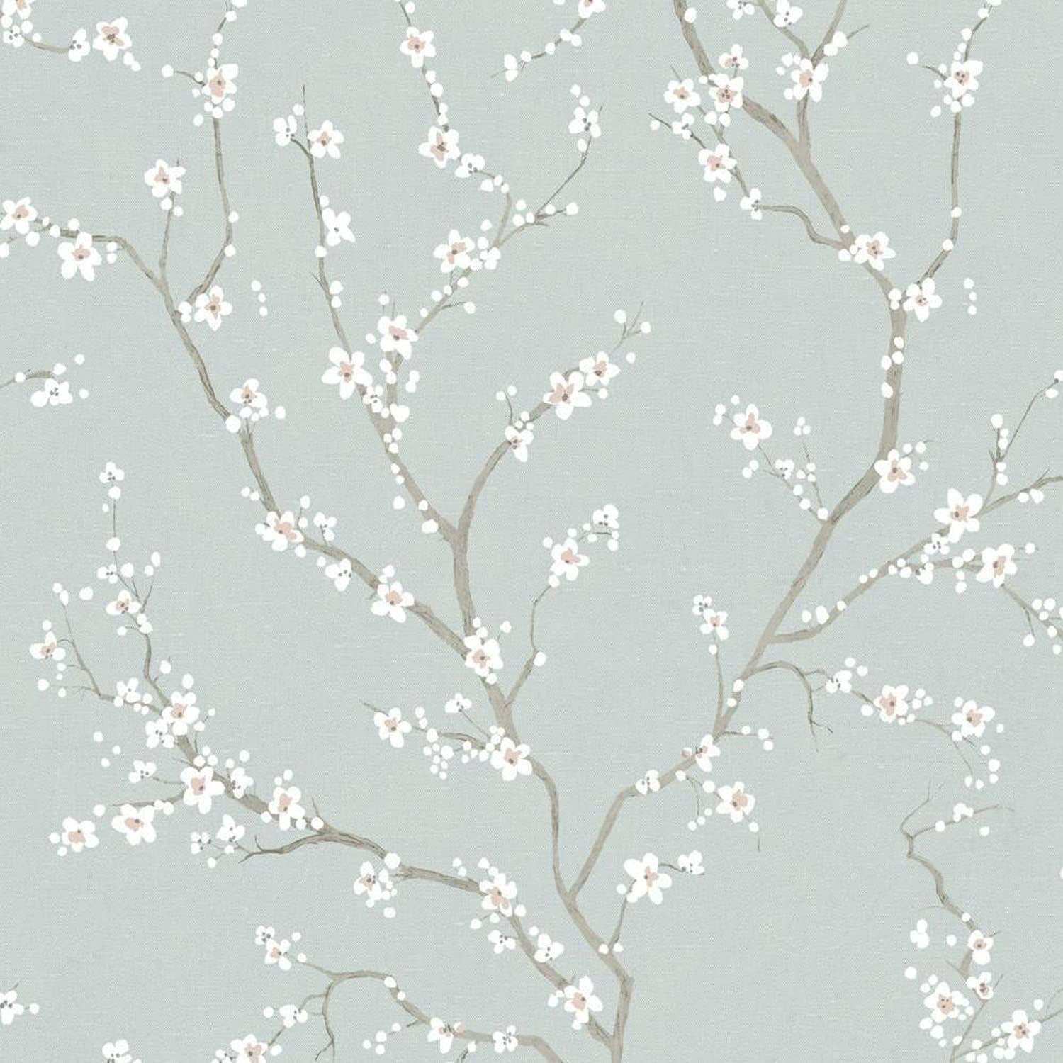 RoomMates RMK11272WP Blue Cherry Blossom Peel and Stick Wallpaper | Amazon (US)