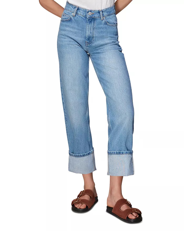 Whistles Authentic Alba Turn Up Jeans in Denim Back to results -  Women - Bloomingdale's | Bloomingdale's (US)