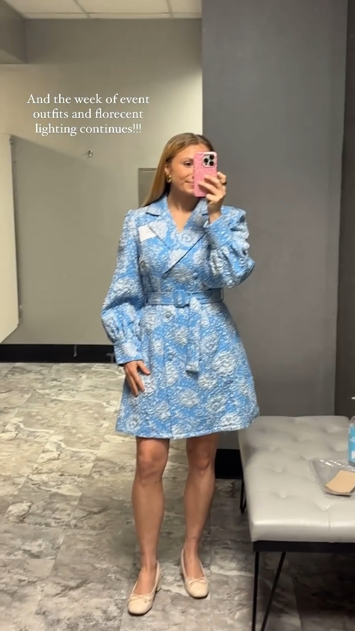 Okay don’t be mad but it looks like the dress is sold out 🫠 but have no fear! I found a lot of alternatives that I would sub for this dress  for you to browse through !!! 🫶🏼

My Sizing:
Blazer dress = L
Ballet 1in Heels = 7.5 

My Measurements:
Height = 5’6
Bust = 36.2 in
Natural Waist = 27 in
Low Waist = 35.5
Hips = 37in 
Super low waist / hips & full booty = 38.5 in
Weight: 135 (on a good day lol)
Typically Wears = M/L (US 6/8)

#LTKSeasonal #LTKWorkwear #LTKVideo