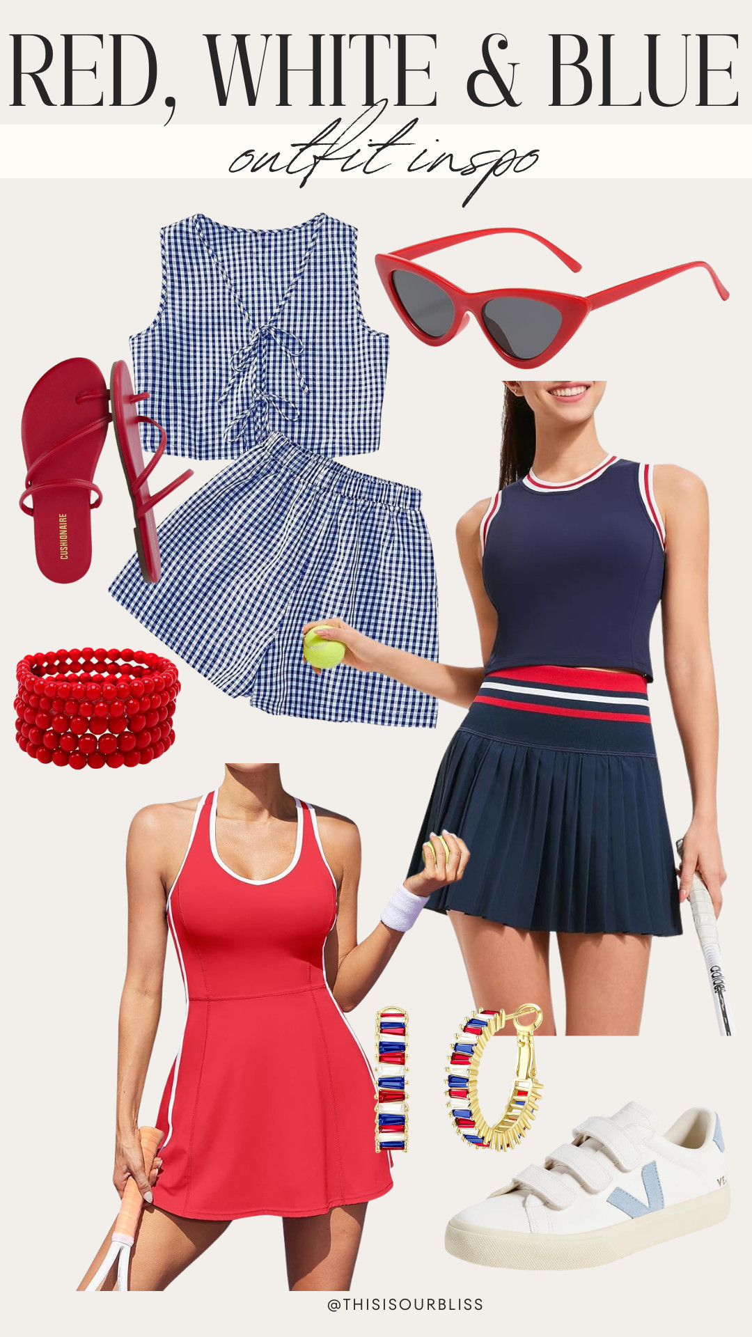 ❤️🤍💙 Rounded up my favorite red, white & blue activewear and sporty accessories that are perfect for Memorial Day weekend workouts, walks, pickleball, and everything in between 🇺🇸☀️ #Activewear #SummerStyle #PatrioticStyle #MemorialDayWeekend #FourthofJuly 

 #LTKootd #LTKSeasonal #LTKSaleAlert