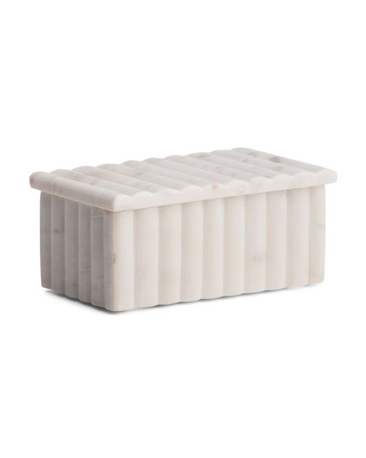 Marble Ridged Box | TJ Maxx