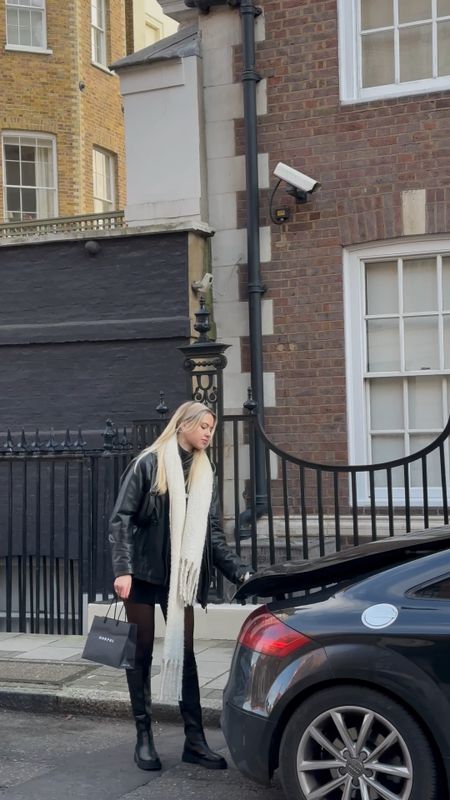 London in Winter 🖤  Casual minimalist outfit, long black knee high boots - linked alternatives 

#LTKHoliday #LTKSeasonal #LTKstyletip