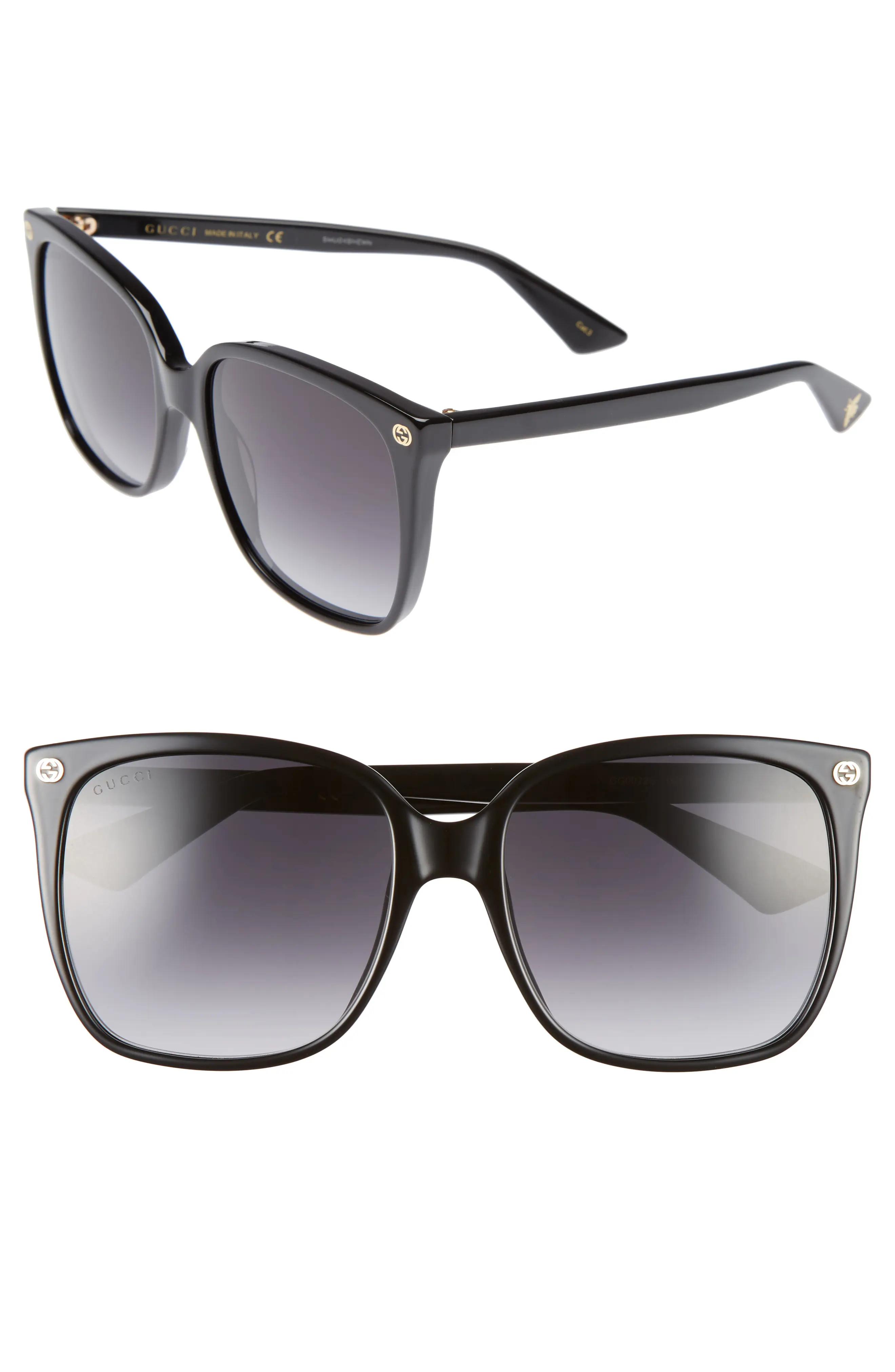 Women's Gucci 57mm Gradient Square Sunglasses - | Nordstrom