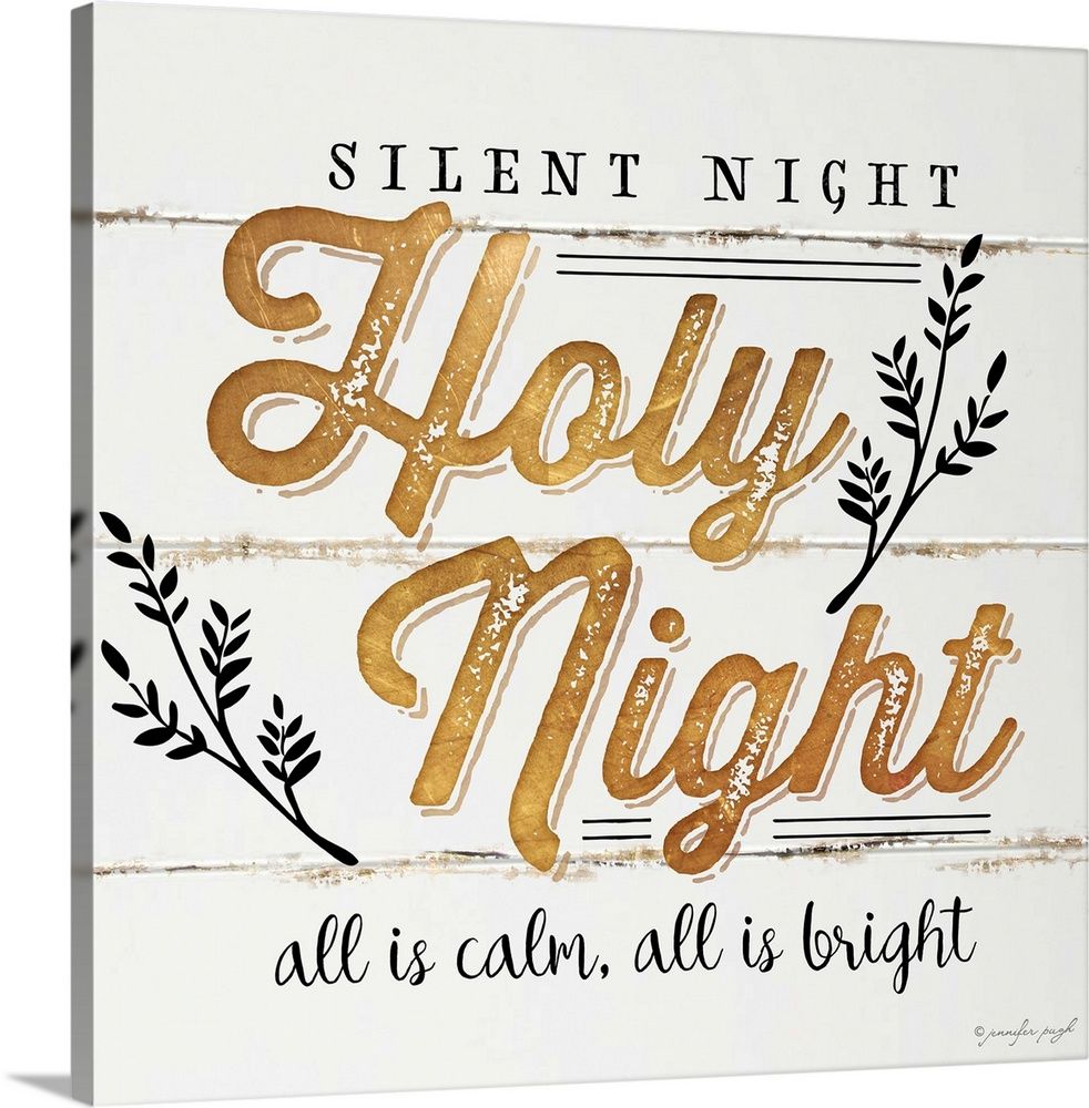 Large Gallery-Wrapped Canvas Wall Art Print 16 x 16 entitled Silent Night | Great Big Canvas - Dynamic