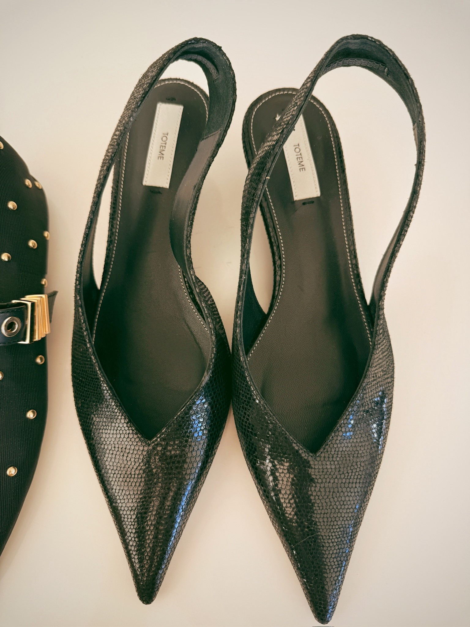 These Toteme slingbacks became an instant favorite the moment I put them on. Easy to walk in, yet very refined. They look great with everything. 

#LTKSeasonal #LTKOver40