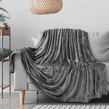PAVILIA Fleece Blanket Throw | Super Soft, Plush, Luxury Flannel Throw | Lightweight Microfiber B... | Amazon (US)