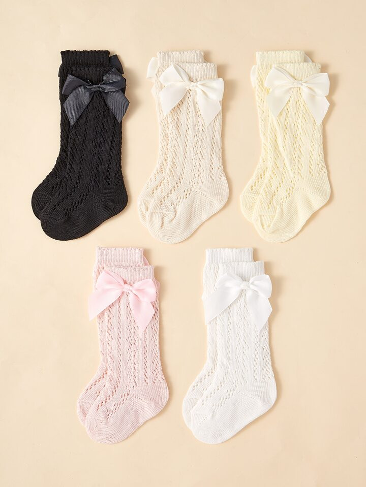 5pairs Baby Bow Decor Socks | SHEIN
