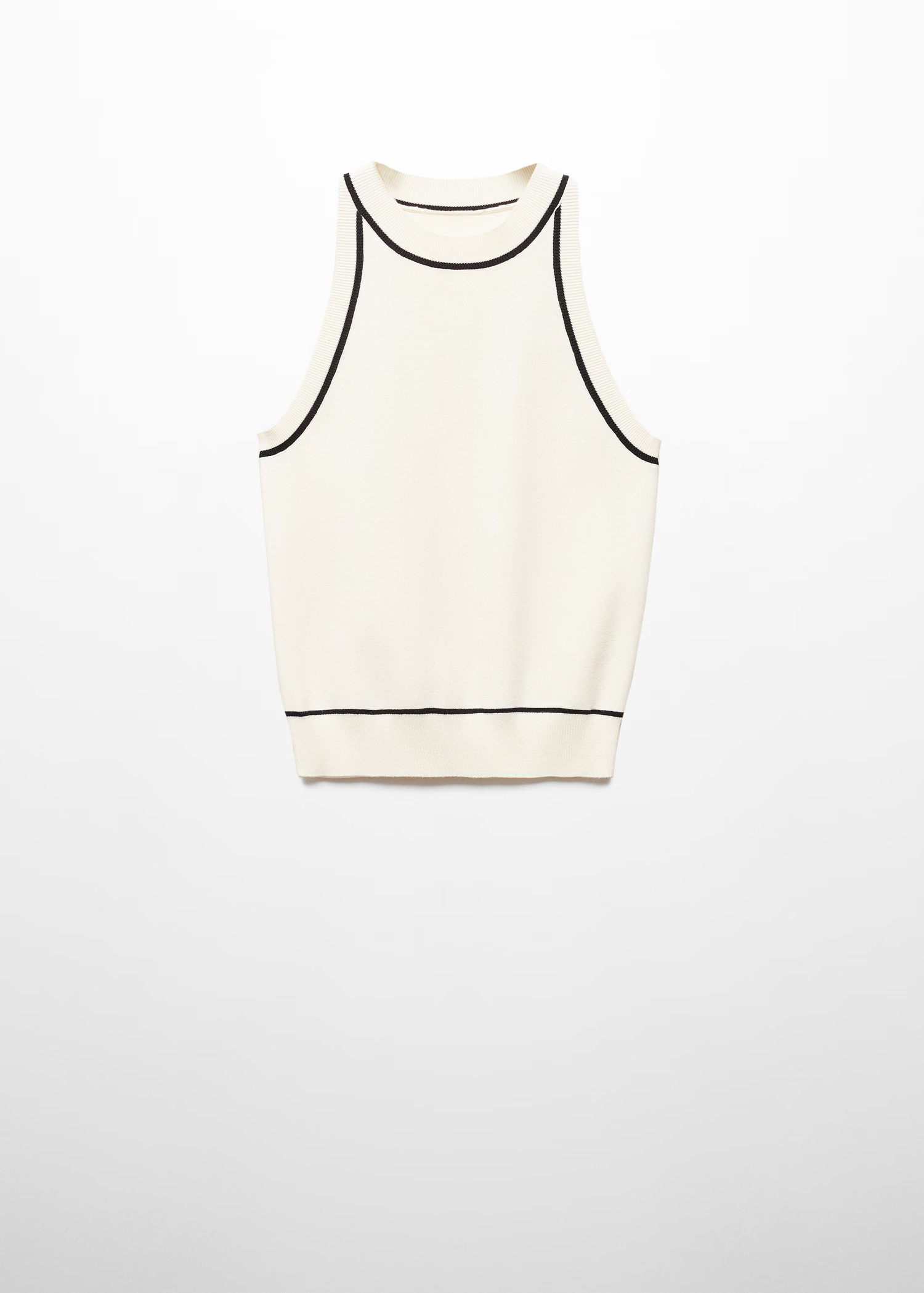 Contrast trim top | MANGO (US)