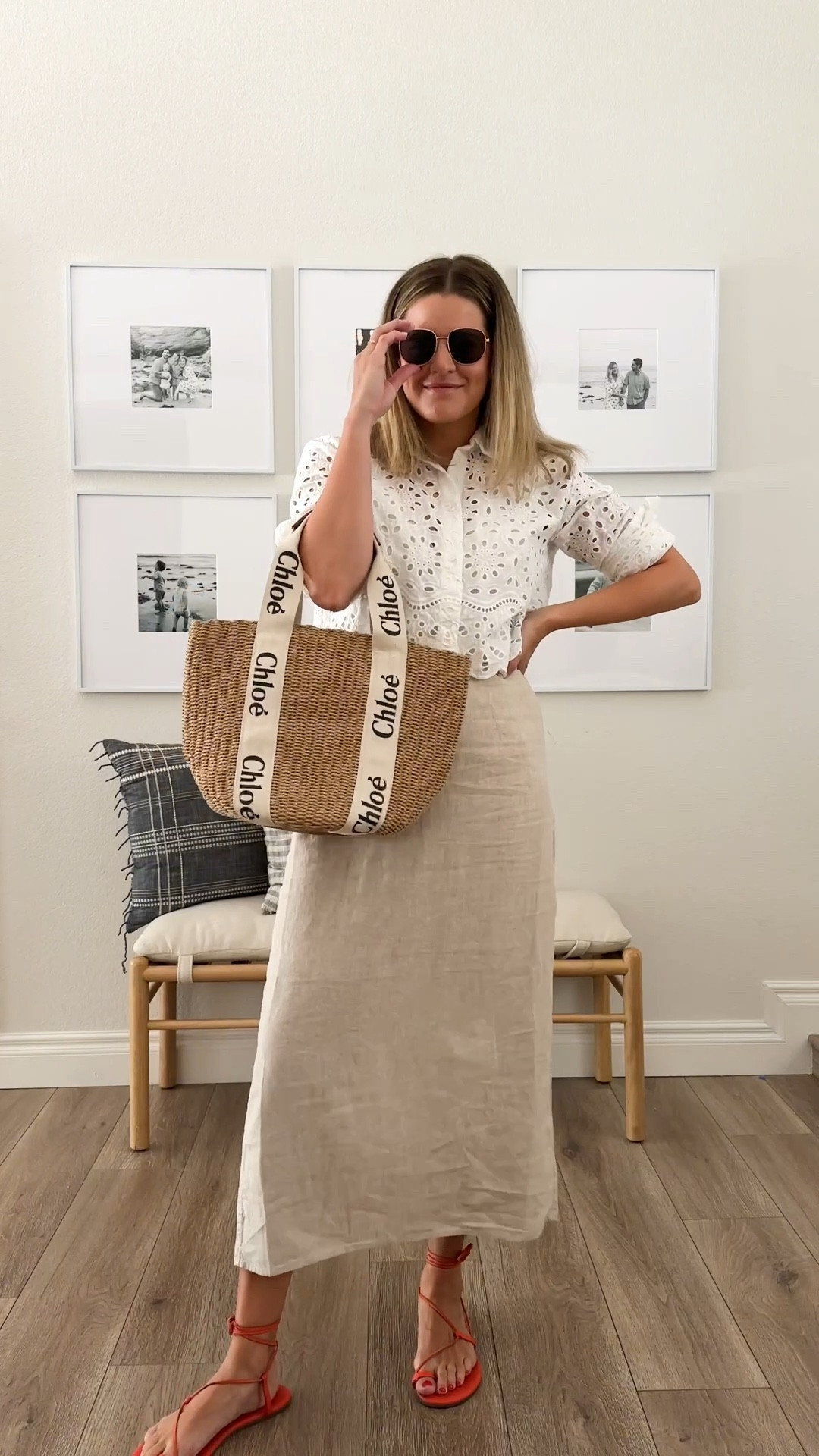 Sunday neutrals today🤍 this linen skirt is under $25 today! 

#LTKItBag #LTKFindsUnder50 #LTKFindsUnder100