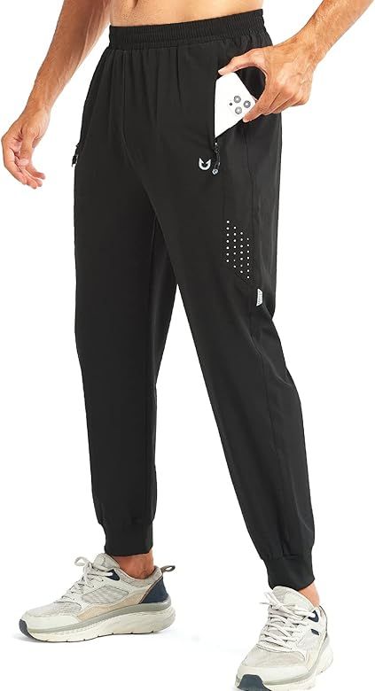 NORTHYARD Men's Athletic Running Pants Lightweight Workout Joggers Quick Dry Gym Sweatpants Activ... | Amazon (US)