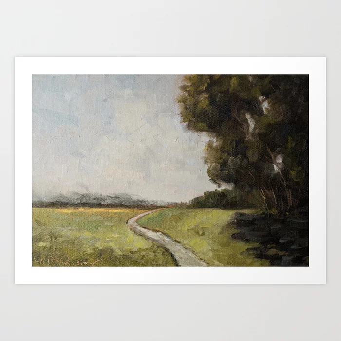 winding path Art Print | Society6