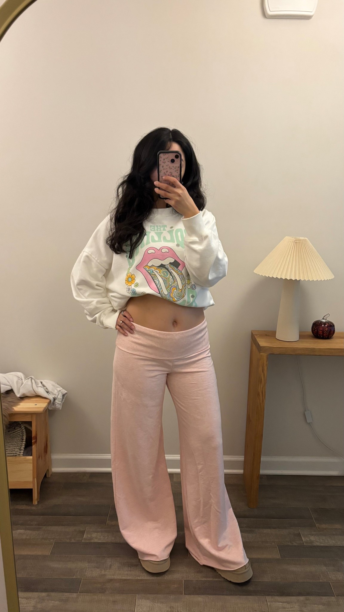 Aerie OTT wide leg fold over pants  (xs) 
These run long! The pink ones are usually restocked every morning!

#LTKFindsUnder100 #LTKBump #LTKootd