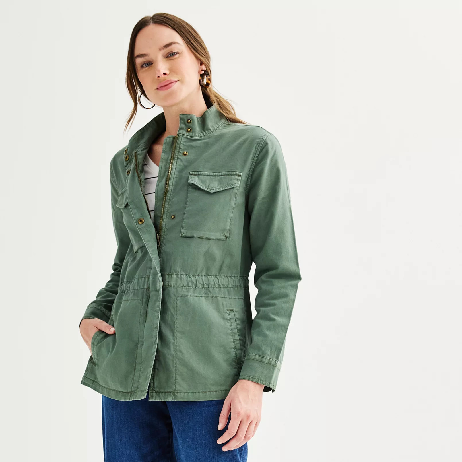 Women's Sonoma Goods For Life® Patch Pocket Utility Jacket | Kohl's
