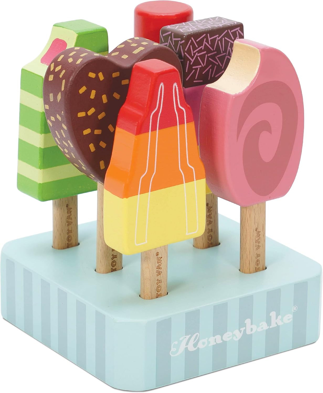Le Toy Van - Educational Wooden Toy Honeybake Ice Lollies Pretend Play Kids Playset | 6 Pieces - Great Gifts For A Boy Or Girl,10 cm x 13 cm x 10 cm | Amazon (UK)