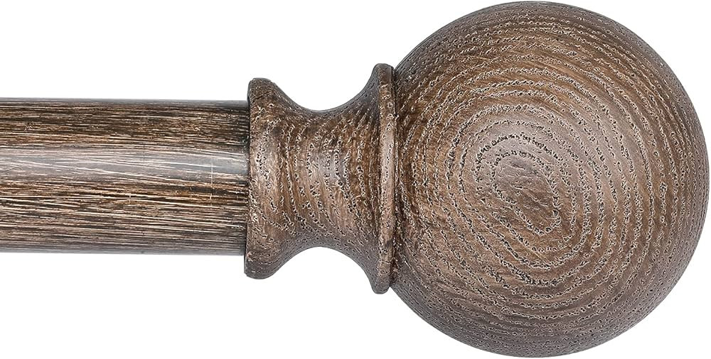 BRIOFOX Curtain Rod Set 1 Inch Adjustable 72 to 144 Inches, Long Decorative Drapery Treatment Sin... | Amazon (US)